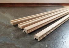 Dollhouse Porch Railing 2 Sets Top & Bottom Square Slots 1:12 Houseworks 7211