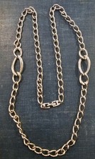 Napier Silvertone 30" Chain Necklace Vintage