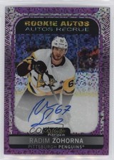 2021-22 O-Pee-Chee Platinum Rookie Violet Pixels Radim Zohorna #R-RZ Auto 14o9