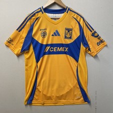 Adidas Mexico Tigres Uanl Home Jersey Men’s L Yellow 2024 Player Version