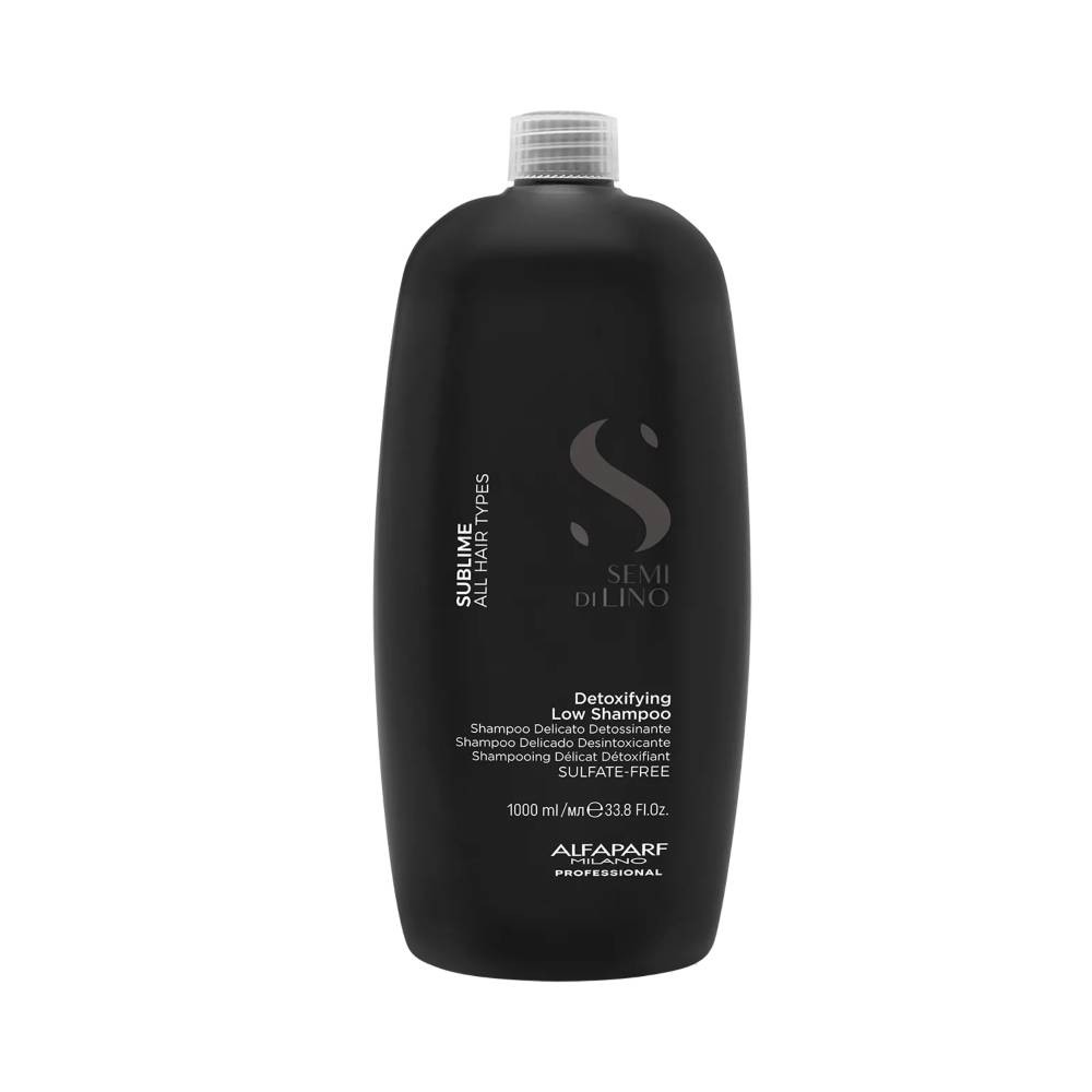 Alfaparf Milano Semi Di Lino Sublime Cleansing Detoxifying Shampoo For All Hair Types 1000 Ml - Image 2