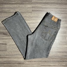 Vintage 90s Polo Ralph Lauren Jeans Men's 32x34 Faded Black Thrashed Made in USA