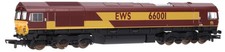 L204679 Lima OO Gauge Class 66 66001 EWS - One buffer missing (Pre-Owned)