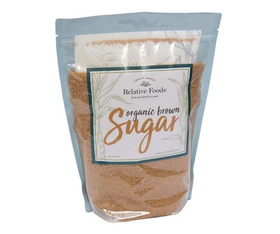 Organic Brown Sugar Bulk Resealable bag 3lb - raw Light Brown sugar for Bakin...