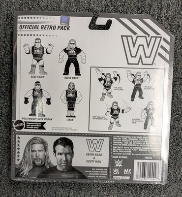 WCW NWO Mattel Retro Scott Hall Kevin Nash Action Figures WWE Set
