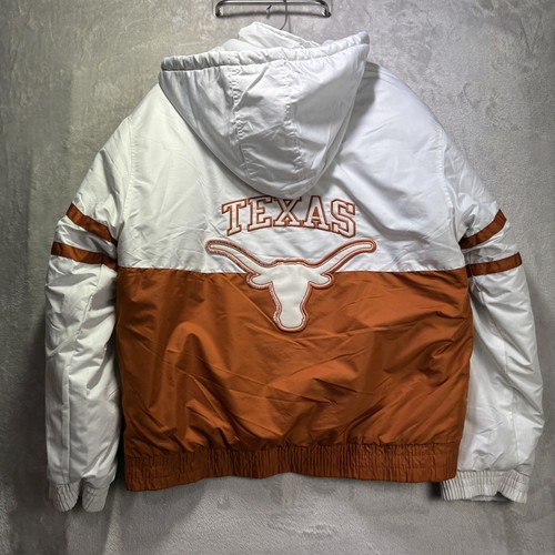 Vintage Texas Longhorns Reebok White Orange Jacket Coat Zip Up Medium - Picture 7 of 7