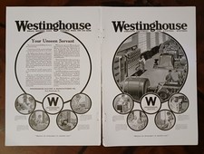 1917 Westinghouse, Goodyear Cord Tires and Vest Pocket Kodak Camera Vintage Ads