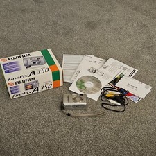 Fujifilm FinePix A350 5.2MP Compact Digital Camera Silver USB AA - Tested