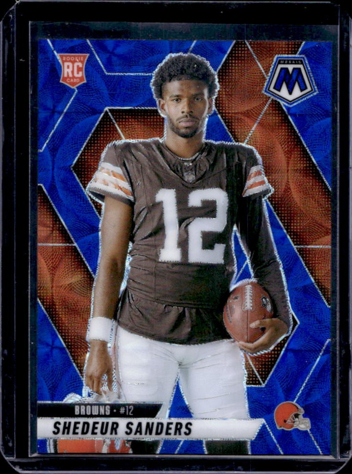 2025 Mosaic Shedeur Sanders Rookie Variation RC Blue Scope Prizm #290 Browns