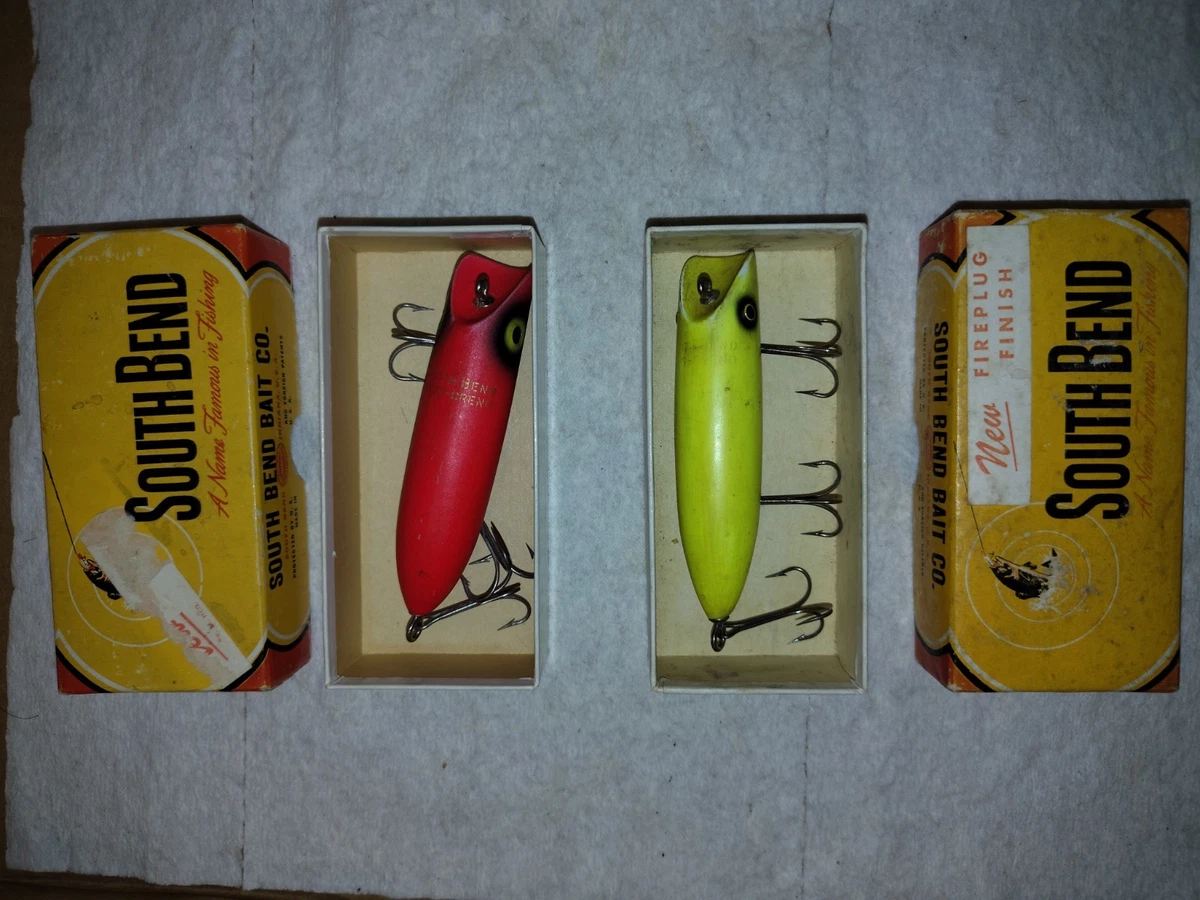 South Bend Bass Wooden Vintage Fishing Lures for sale - eBay