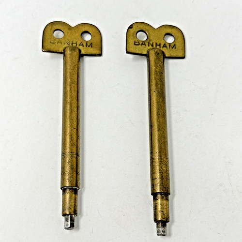 Banham Window Lock Key Pair Brass Hard to Find