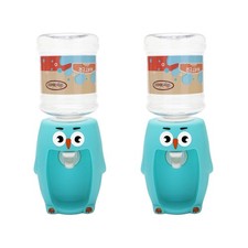 2 pcs Mini Water Dispenser Cartoon Design Drinking Machine Kids Water Fountain