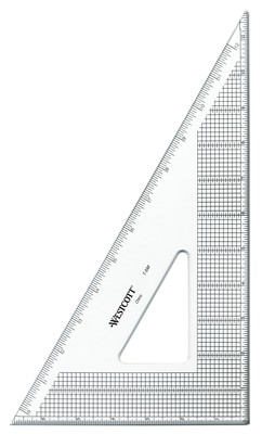 Grid Triangle, 12'', 30/60 Degree, Transparent (T-5M)
