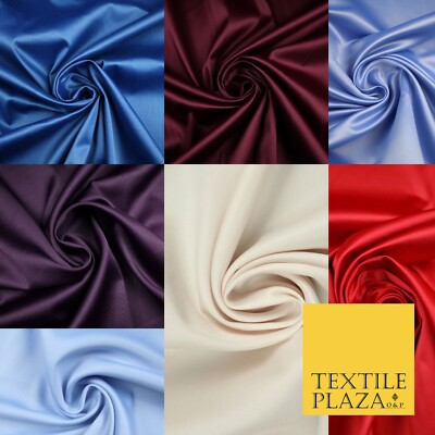 3 FARBEN - Luxus Einfach Stretch Matt Herzogin Satin Stoff Hochzeitskleid 58''