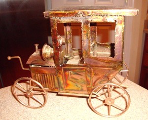 Music Box Copper Antique Car | eBay