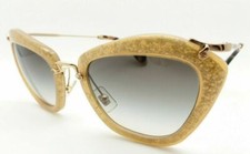 Authentic Miu Miu Sunglasses SMU10N TKD-0A7 Yellow Frames 55MM ST 