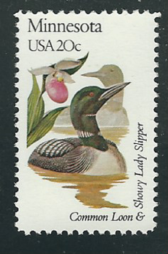 Scott #1975A... 20 Cent... Staatsvögel & Blumen/Minnesota... 5 Briefmarken