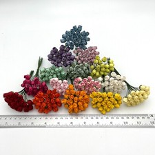 375 Mixed 15 Colors Semi Rosebud Paper Flower Wedding D cor bouquet Scrapbook
