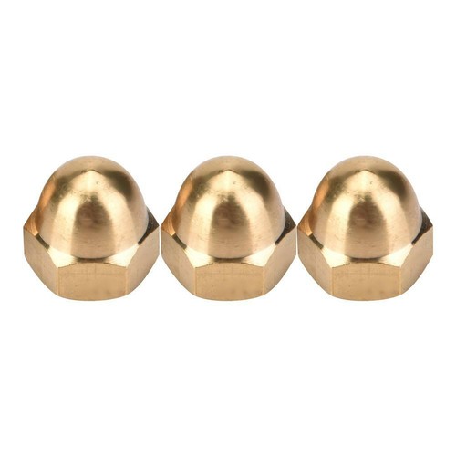 M3-M12 Durable Brass Acorn Nut Kit Dome Head Cap Hex Nuts Set Vehicle Fasteners - Picture 28 of 32