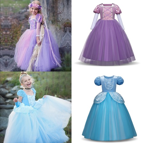 Princess Sofia Rapunzel Costume Cosplay Party Long Gown Dress up for Kids  Girls | eBay