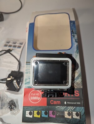 Action Camera 1080P Full HD 2'' Inch Screen Waterproof 30M 140° angle Sports New
