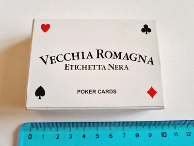 Sealed Playing Cards Old Romagna Dal Negro Poker Original