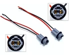 Universal Pigtail Wire Female Socket 194 T10 PGS License Plate Tag Light Bulb H