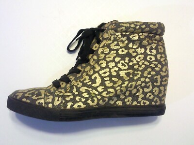 FOREVER 21 Leopard Animal Print Hidden High Heels Boots Sz New