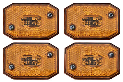 4x Aspöck Flexipoint 1 gelb - Tülle Aspöck 21-6511-007 - inkl. Leuchtmittel