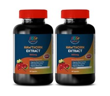 Blood Pressure Reducer - Hawthorn Leaf Extract 665mg - Organic Cayenne 2B