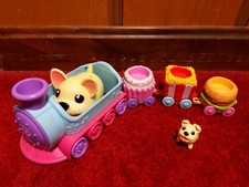 Chubby Puppies  Friends Mini Theme Park Train Set Dogs Driving Animated Mini