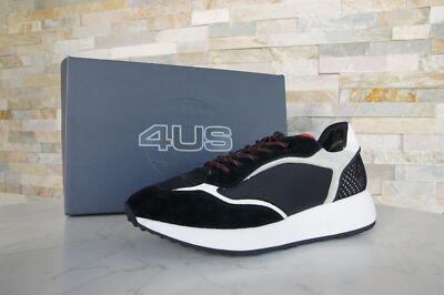 4US Cesare Paciotti Sneakers Black White 41 42 43 44 45 Former RRP  258