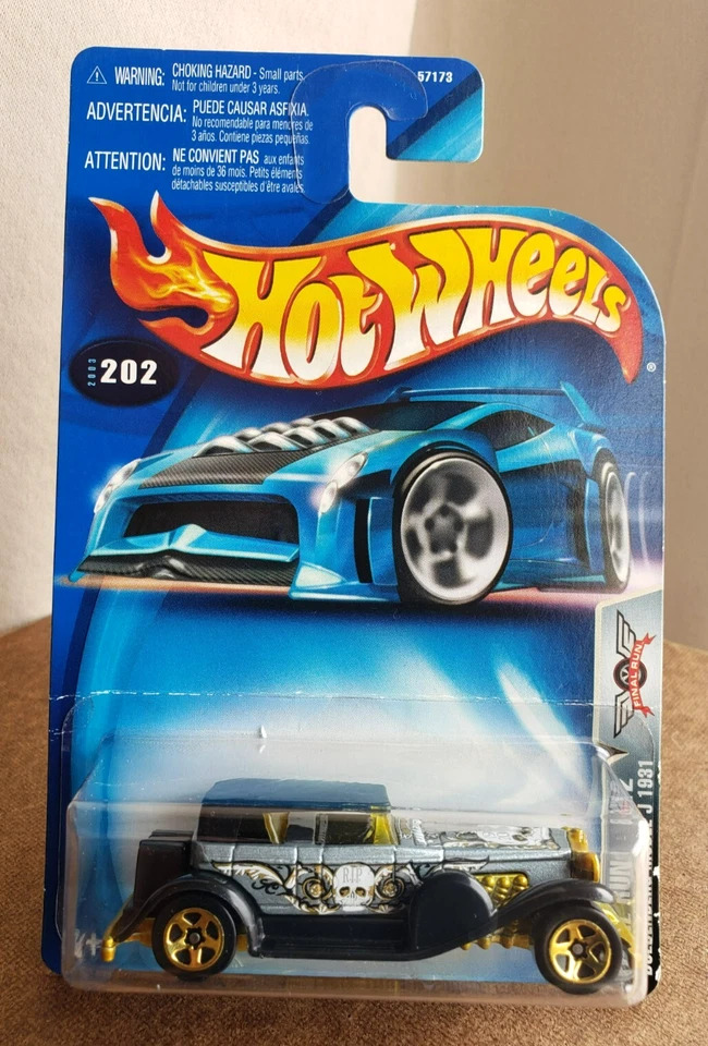 2003 Hot Wheels DUESENBERG MODEL J 1931 Grey FINAL RUN SERIES 8/12 1:64 GOLD 5SP - Image 2 of 4