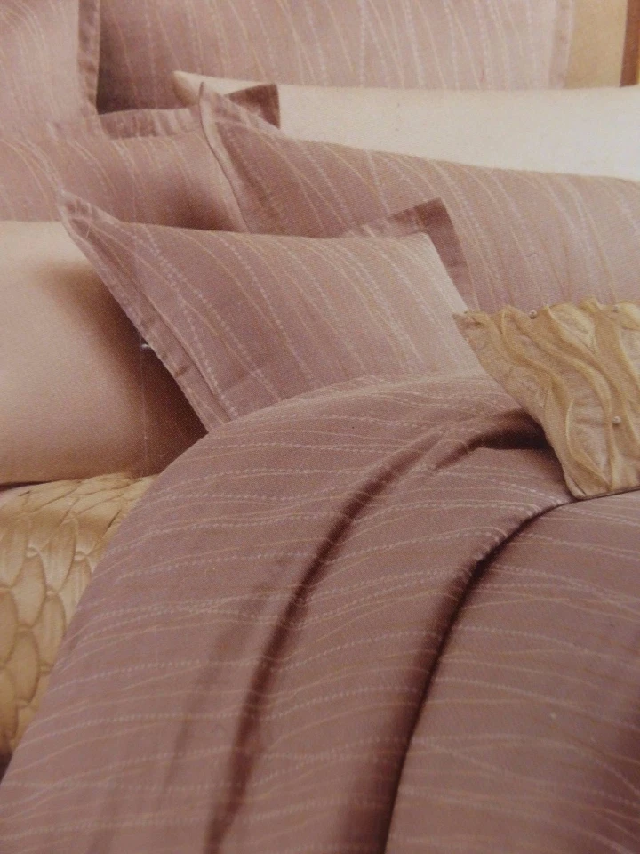 Funda nórdica Barbara Barry Dream platino collar níquel reina $400 nueva en paquete Foto 3 de 4