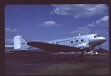 Orig 35mm airline slide Piedmont Air Cargo C-47 DC-3 N81B