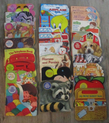 Lot of 25  Golden Shape Books -- 1960's-90's