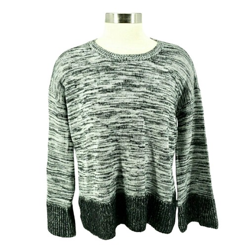 Style & Co Sweater Black Wide Sleeve Oversized Boxy Knit Pullover NWT Medium