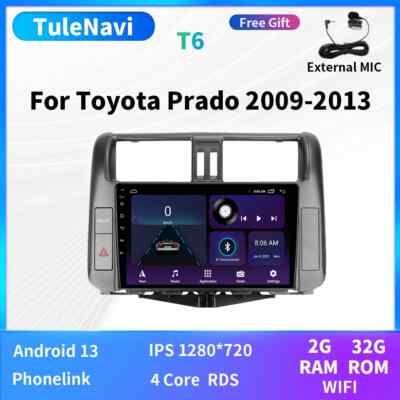 For Toyota Land Cruiser Prado 150 Car Radio Video Multimedia Player 2009-13 GPS