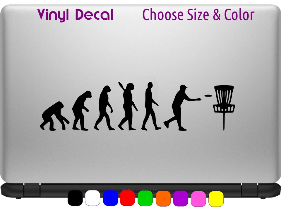 Adesivo para janela de carro laptop cesta Evolution disco golfe ESCOLHA O TAMANHO COR - Imagem 2 de 2