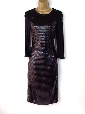 black sequin shift dress uk