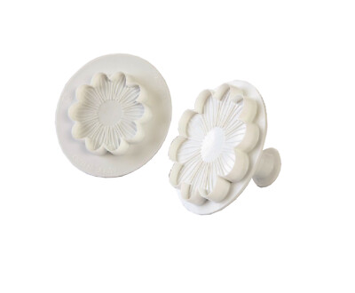 Ausstecher mit Auswerfer und Prägung Dahlia Set/2 Ø90 - Ø65 mm