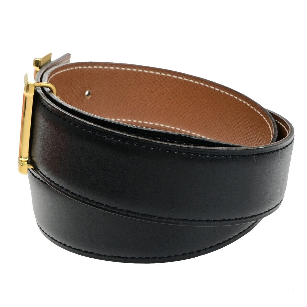 HERMES H Logo Constance Reversible Buckle Belt #70 Leather HERMES H Logo Constance Reversible Buckle Belt #70 Leather