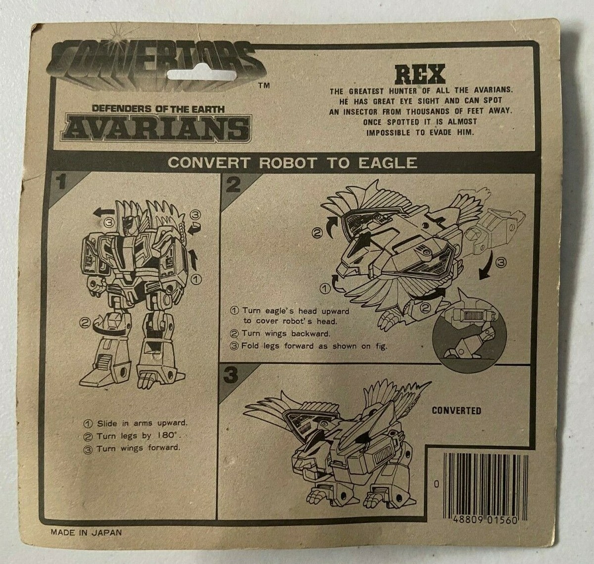 日本製 CONVERTORS AVARIANS rex トランスフォーム Converters