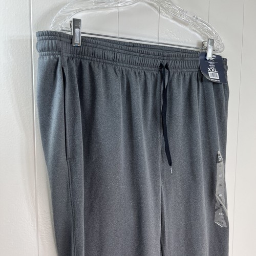 New Reebok Mens Performance Fleece Joggers Pants XXL Asphalt Gray NWT $60 Retail - Picture 2 of 10