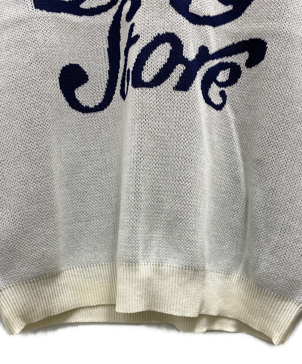 creative drug store × VERDY logo knit Size: L White x navy creative drug store × VERDY logo knit Size: L White x navy