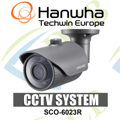 Samsung WiseNet SCO-6023R Full HD 2mp 1080p AHD Analog IR Bullet Kamera 4mm Objektiv