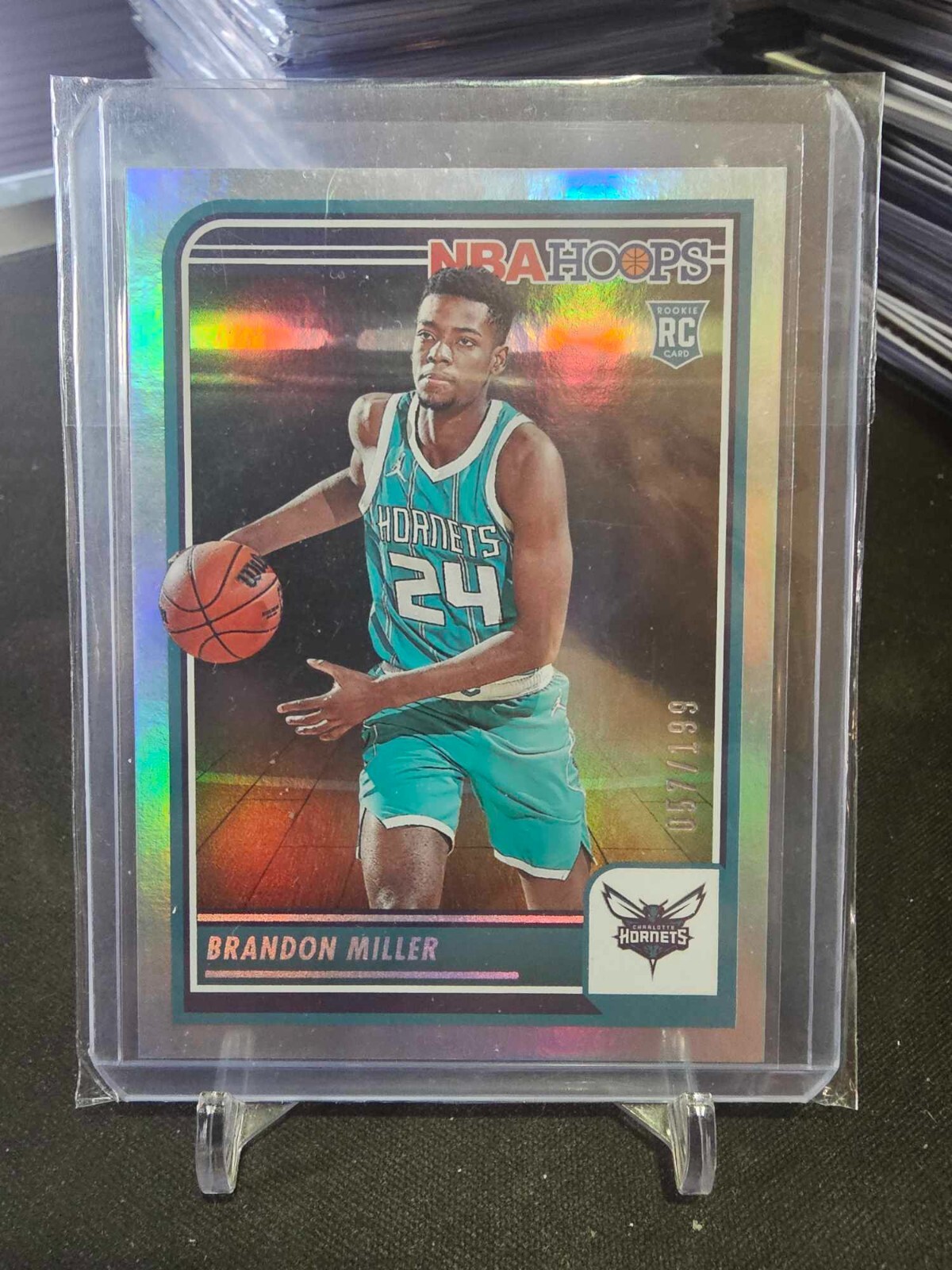 2023-24 Panini Hoops Brandon Miller #272 Holo SIlver 057/199 Rookie Card!
