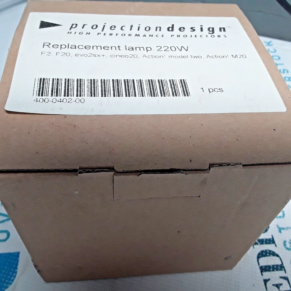 400-0402-00 - PROJECTION DESIGN - REPLACEMENT LAMP 220W - NEW OLD STOCK - Image 2 of 4
