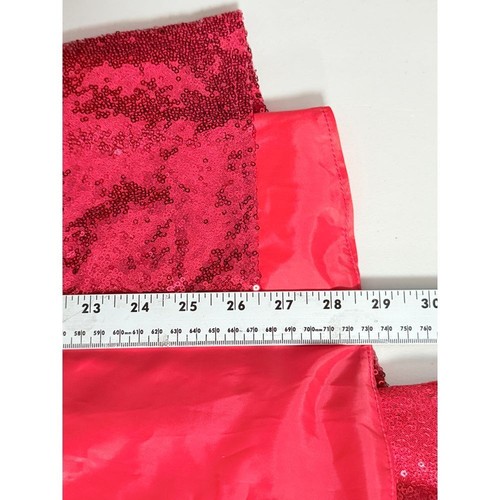 L'Atiste Hot Miami Styles Dress S Red Strapless Mermaid Sequins Prom Formal Slit - Picture 13 of 14