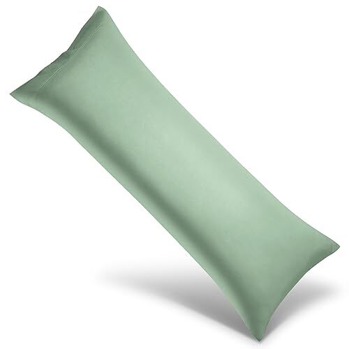 Jade Green Cooling Body Pillow Cover Set 20x54 Inches